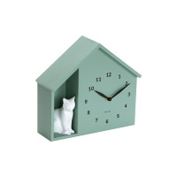 Nástenné hodiny Siting Cat Karlsson KA6099GR, 27cm
